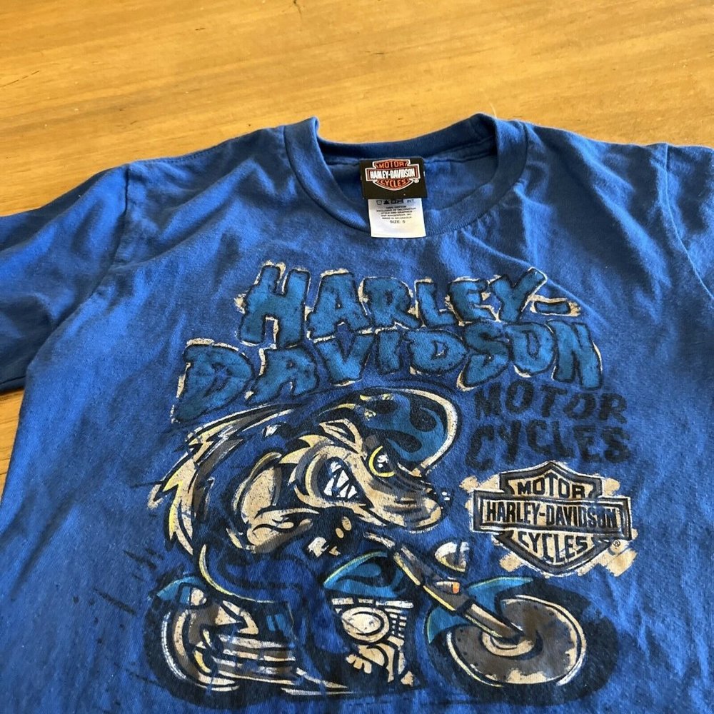 Harley Davidson SOUTHERN THUNDER T-SHIRT Youth S Southhaven MS Motorcycle Used
